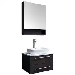 Walmart Fresca Lucera 24 Modern Wood Bathroom Vanity with Medicine Cabinet in Espresso offer