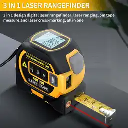 Walmart Paddsun 3 in 1 Digital Laser measure 40m/131Ft Autolock Measuring Tape Top LCD Display offer