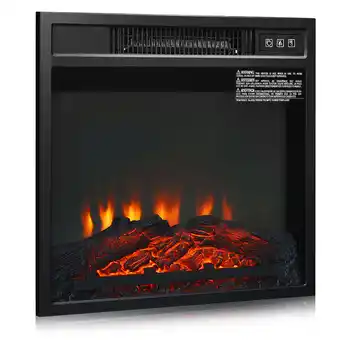 Walmart Electric Fireplace Heater 1400 W Recessed Stove with Remote Control offer