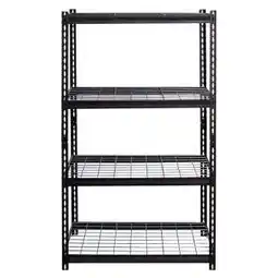 Walmart Lorell 99928 Shelving Wire Boltless 2300 lb. Cap 36-Inch x18-Inch x60-Inch Black offer