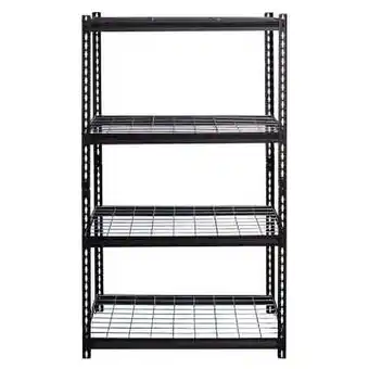 Walmart Lorell 99928 Shelving Wire Boltless 2300 lb. Cap 36-Inch x18-Inch x60-Inch Black offer