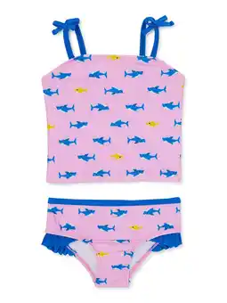 Walmart Baby Shark Toddler Girl Ruffle Tankini, 2-Piece, Sizes 18M-5T offer