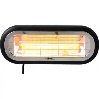 Walmart 1500 watts Global Industrial Infrared Patio Heater with Wall or Ceiling Mount, Low Glare offer