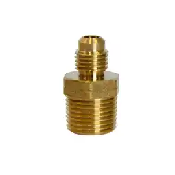 Walmart Home Plus 4016624 0.25 in. Flare x 0.38 in. MPT Brass Adapter - Pack of 5 offer