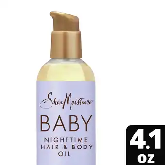 Walmart SheaMoisture Nighttime Baby Hair & Body Oil Manuka Honey & Lavender, 4.1 oz offer