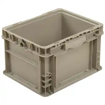 Walmart Global Industrial Straight Wall Container Solid - Stackable NRSO1215-09 Gray - 12 x 15 x 9 offer