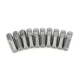 Walmart Cogfs 10 Pcs Impact Socket Adapter Converter 1/4 Hex Shank to 1/4 Square Drive 25mm offer