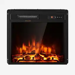 Walmart Kadyn Fireplace, Fireplace Heater, 18 Inch 1500W Electric Fireplace Freestanding and Recessed Heater offer