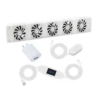 Walmart 5 Fan Smart Heat Dissipation Fan Save Energy Noise Reduction High-End Version,Mono Set offer