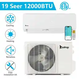 Walmart UbesGoo 12000BTU 19 Seer Ductless Mini Split Air Conditioner and Heat Pump WIFI offer