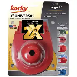 Walmart Korky Toilet Flapper Red Rubber For Universal offer