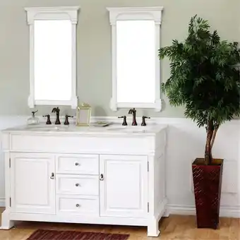 Walmart Bellaterra Home 60 in Double sink vanity-wood-espresso offer