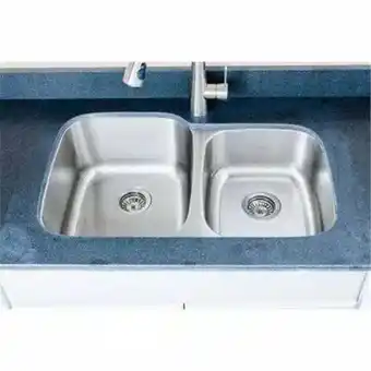 Walmart Wells Sinkware 33 in. 16-Gauge Undermount 50-50 Double Bowl Stainless Steel Kitchen Sink offer