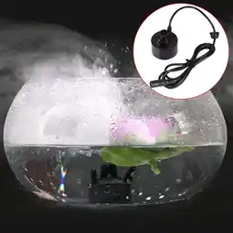 Walmart 400ML/H Mini Ultrasonic Mist Maker Fogger Water Fountain Pond Fog Machine Atomizer Air Humidifier offer