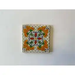 Walmart Talavera 4 x 4 in. Mexican Decorative Tiles, L121 - Pack of 4 offer