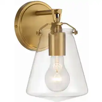 Walmart Crystorama Voss 1 Light Luxe Gold Sconce - 5.75W x 9.75H x 6.5D offer