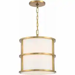 Walmart Crystorama Lighting - Hulton - 3 Light Pendant-14 Inches Tall and 13 Inches Wide offer