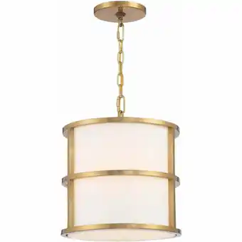 Walmart Crystorama Lighting - Hulton - 3 Light Pendant-14 Inches Tall and 13 Inches Wide offer