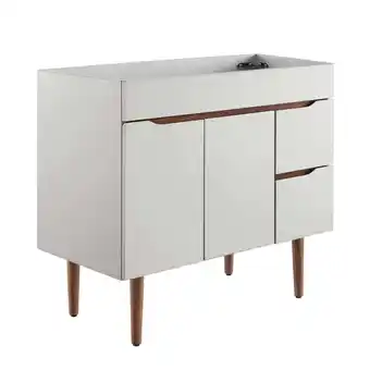 Walmart Harvest 36 Bathroom Vanity Cabinet (Sink Basin Not Included) Gray Walnut offer