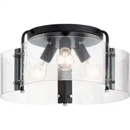 Walmart Kichler Lighting - Three Light Semi Flush Mount - Semi Flush Light - Thoreau - 3 offer