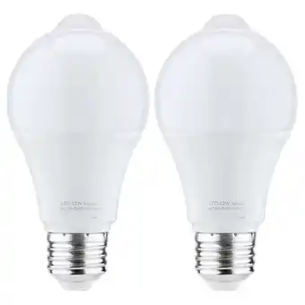 Walmart Growment 12W Motion Sensor Activated Security LED Bulb, 2 Piece offer