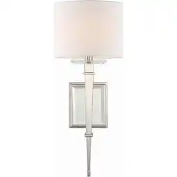 Walmart CLI-231-PN-Crystorama Lighting-Clifton - One Light Wall Sconce-Polished Nickel Finish offer