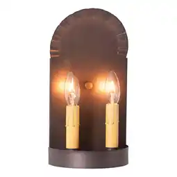 Walmart Irvins Country Tinware 2-Light Colonial Electric Tin Sconce offer