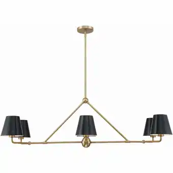 Walmart Crystorama Lighting - Xavier - 6 Light Chandelier In Modern Style-14.75 Inches offer