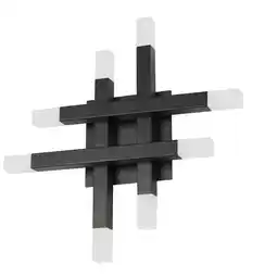 Walmart Dainolite 24W Wall Sconce Matte Black with Frosted Acrylic Diffuser offer