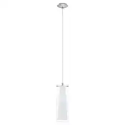 Walmart Eglo Lighting - Pinto - 1-Light Mini Pendants - Chrome Finish - Clear-White offer