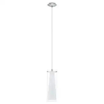 Walmart Eglo Lighting - Pinto - 1-Light Mini Pendants - Chrome Finish - Clear-White offer