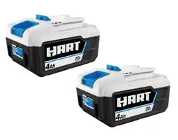 Walmart HART 2-Pack 20 Volts 4.0Ah Lithium-Ion Batteries (Charger Not Included) offer