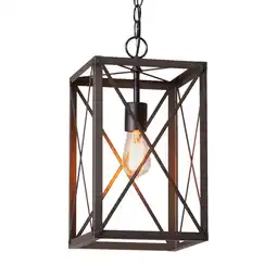 Walmart Irvins Country Tinware Metal Square Crossbar Pendant offer