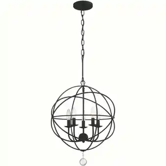 Walmart Crystorama Lighting - Solaris - Five Light Mini Chandelier in Minimalist Style offer