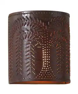 Walmart Irvins Country Tinware Willow Sconce Light in Rustic Tin offer