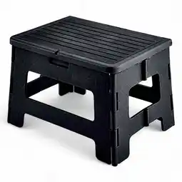 Walmart One Step Folding Stool Lightweight and Portable 300 lbs. Working Load Franklin, Black offer