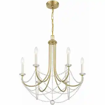 Walmart Crystorama Lighting - Delilah - 6 Light Chandelier In Traditional Style-27.5 offer