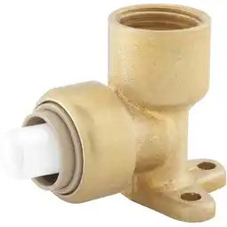 Walmart Jones Stephens C77435lf 3/4 Fpt Plumbite Push On Drop Ear 90° Elbow, Bag Of 1 - Brass offer