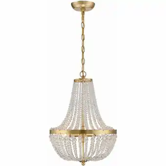 Walmart Crystorama Lighting - Three Light Chandelier - Chandelier - Rylee - 3 Light offer