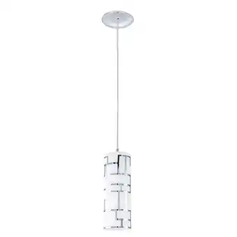 Walmart Eglo Lighting - Bayman - One Light Mini Pendant-Chrome Finish-White Glass Color offer