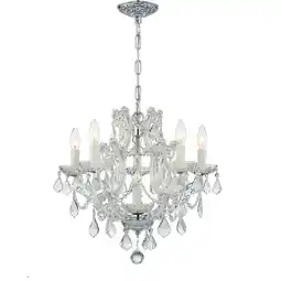 Walmart Crystorama Lighting - Six Light Mini Chandelier - Mini Chandelier - Maria offer