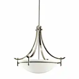 Walmart Kichler Lighting - Three Light Pendant - Inverted Pendant Medium - Olympia - 3 offer