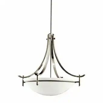 Walmart Kichler Lighting - Three Light Pendant - Inverted Pendant Medium - Olympia - 3 offer