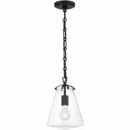 Walmart Crystorama Voss 1 Light Luxe Gold Mini Pendant - 8.25W x 11.5H x 8.25D offer