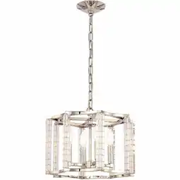 Walmart 8854-PN-Crystorama Lighting-Carson - Four Light Chandelier offer