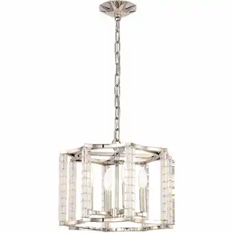 Walmart 8854-PN-Crystorama Lighting-Carson - Four Light Chandelier offer