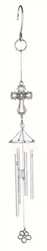 Walmart Carson Wind Chime-Pewterworks-Cross (19.25) offer