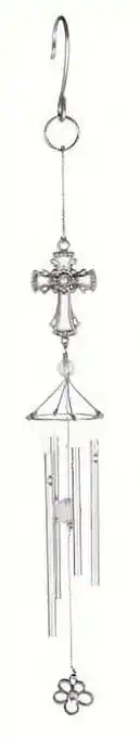 Walmart Carson Wind Chime-Pewterworks-Cross (19.25) offer