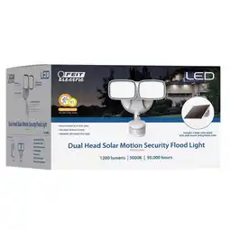 Walmart Feit Electric 3010300 Motion-Sensing Solar Powered LED Security Floodlight - White offer