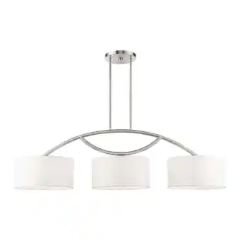 Walmart Livex Lighting - Meridian - 3 Light Linear Chandelier in Modern Style - 14 offer